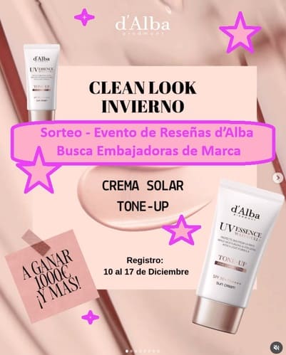 Sorteo - Evento de Reseñas d’Alba Busca Embajadoras de Marca