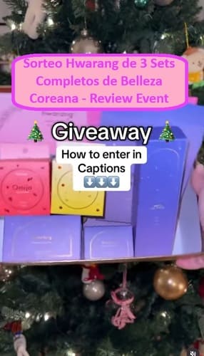 Sorteo Hwarang de 3 Sets Completos de Belleza Coreana - Review Event