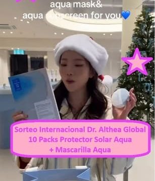Sorteo Internacional Dr. Althea Global 10 Packs Protector Solar Aqua + Mascarilla Aqua