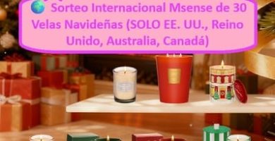 🌍 Sorteo Internacional Msense de 30 Velas Navideñas (SOLO EE. UU., Reino Unido, Australia, Canadá)