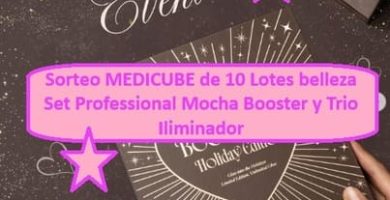 Sorteo MEDICUBE de 10 Lotes belleza Set Professional Mocha Booster y Trio Iliminador