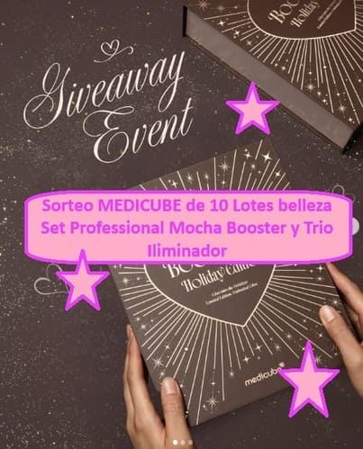 Sorteo MEDICUBE de 10 Lotes belleza Set Professional Mocha Booster y Trio Iliminador
