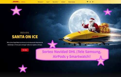 Sorteo Navidad DHL ¡Tele Samsung, AirPods y Smartwatch!