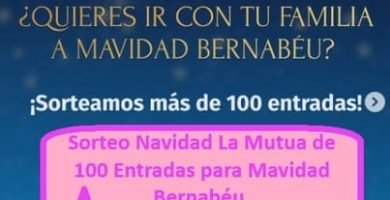 Sorteo Navidad La Mutua de 100 Entradas para Mavidad Bernabéu.