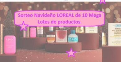 Sorteo Navideño LOREAL de 10 Mega Lotes de productos.