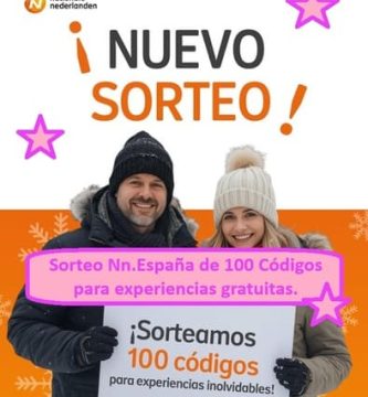 Sorteo Nn.España de 100 Códigos para experiencias gratuitas.