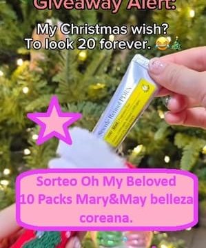 Sorteo Oh My Beloved de 10 Packs Mary&May belleza coreana.