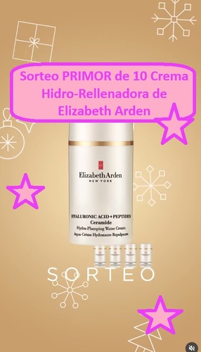 Sorteo PRIMOR de 10 Crema Hidro-Rellenadora de Elizabeth Arden