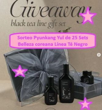 Sorteo Pyunkang Yul de 25 Sets Belleza coreana Línea Té Negro