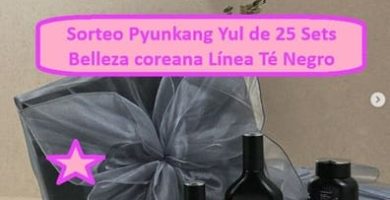 Sorteo Pyunkang Yul de 25 Sets Belleza coreana Línea Té Negro
