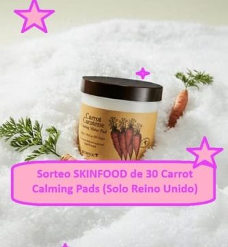 Sorteo SKINFOOD de 30 Carrot Calming Pads (Solo Reino Unido)