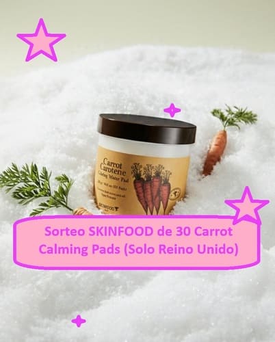 Sorteo SKINFOOD de 30 Carrot Calming Pads (Solo Reino Unido)