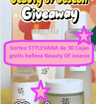 Sorteo STYLEVANA de 30 Cajas gratis belleza Beauty Of Joseon