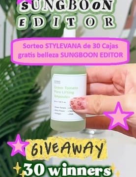 Sorteo STYLEVANA de 30 Cajas gratis belleza SUNGBOON EDITOR