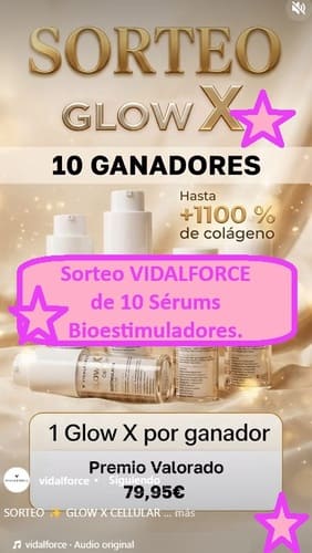 Sorteo VIDALFORCE de 10 Sérums Bioestimuladores.