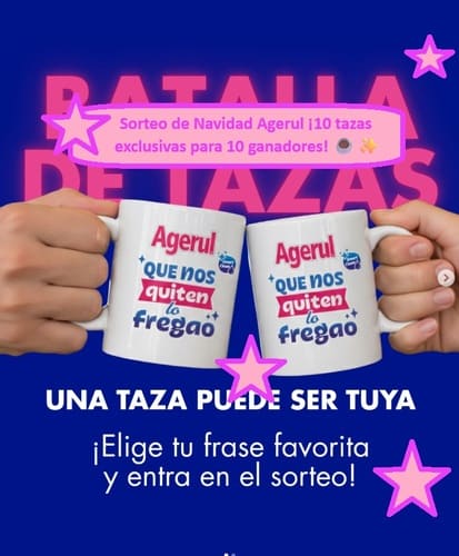 Sorteo de Navidad Agerul ¡10 tazas exclusivas para 10 ganadores! ☕✨