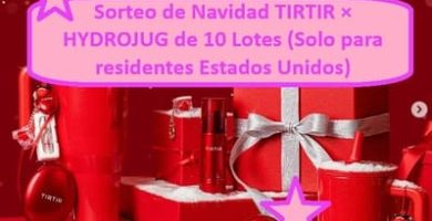 Sorteo de Navidad TIRTIR × HYDROJUG de 10 Lotes (Solo para residentes Estados Unidos)