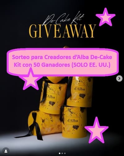 Sorteo para Creadores d’Alba De-Cake Kit con 50 Ganadores (SOLO EE. UU.)