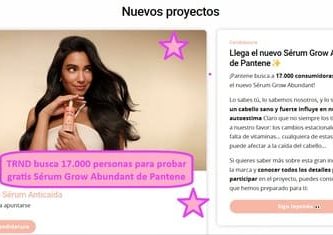 TRND busca 17.000 personas para probar gratis Sérum Grow Abundant de Pantene
