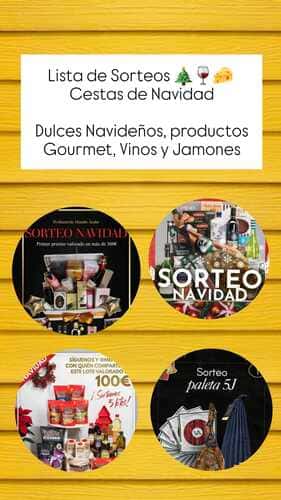 LISTA con sorteos Cestas de Navidad 2025