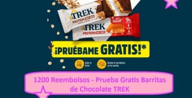 1200 Reembolsos - Prueba Gratis Barritas de Chocolate TREK