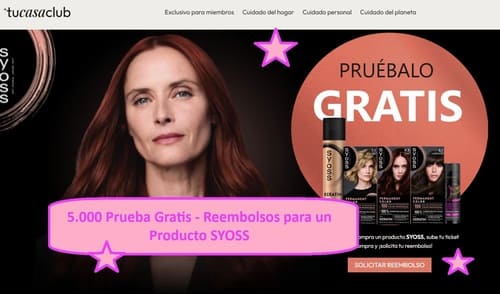 5.000 Prueba Gratis - Reembolsos para un Producto SYOSS