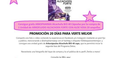 ARKOFLUIDO ALCACHOFA FORTE CON ALOE VERA 20 ampollas
