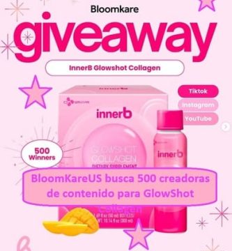 BloomKareUS busca 500 creadoras de contenido para GlowShot Collagen