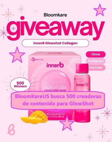BloomKareUS busca 500 creadoras de contenido para GlowShot Collagen