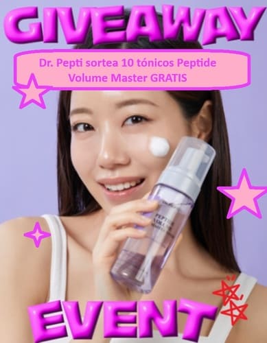 Dr. Pepti sortea 10 tónicos Peptide Volume Master GRATIS