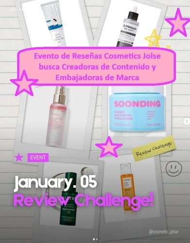 Evento de Reseñas Cosmetics Jolse busca Creadoras de Contenido y Embajadoras de Marca