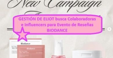 ESTIÓN DE ELIOT busca Colaboradoras e Influencers para Evento de Reseñas BIODANCE