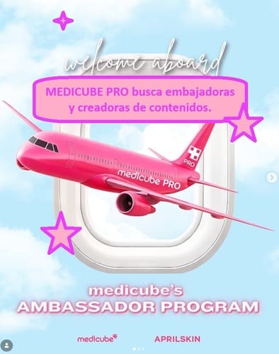 MEDICUBE PRO busca embajadoras y creadoras de contenidos.
