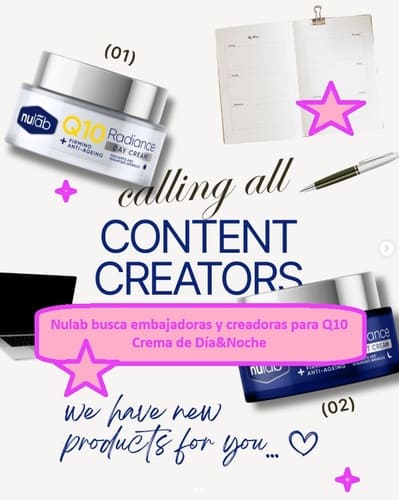 Nulab busca embajadoras y creadoras para Q10 Crema de Día&Noche