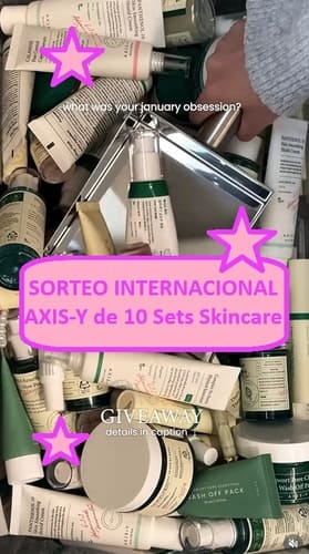 SORTEO INTERNACIONAL AXIS-Y de 10 Sets Skincare