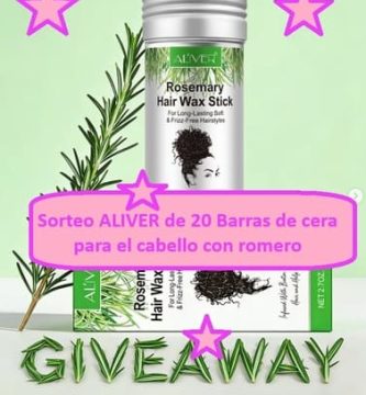 Sorteo ALIVER de 20 Barras de cera para el cabello con romero