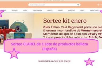 Sorteo CLAREL de 1 Lote de productos belleza (España)