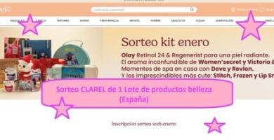 Sorteo CLAREL de 1 Lote de productos belleza (España)