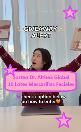 Sorteo Dr. Althea Global de 10 Lotes Mascarillas Faciales