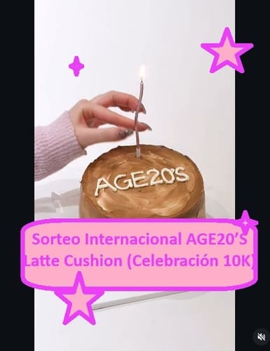 Sorteo Internacional AGE20’S – Latte Cushion (Celebración 10K)