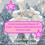 Sorteo Internacional Beauty Of Joseon – Buscan colaboradoras para Protector Solar