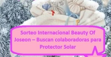 Sorteo Internacional Beauty Of Joseon – Buscan colaboradoras para Protector Solar