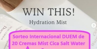Sorteo Internacional DUEM de 20 Cremas Mist Cica Salt Water Cream