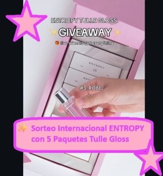 Sorteo Internacional ENTROPY con 5 Pack Labiales Tulle Gloss
