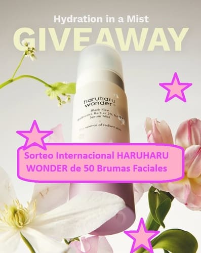 Sorteo Internacional HARUHARU WONDER de 50 Brumas Faciales