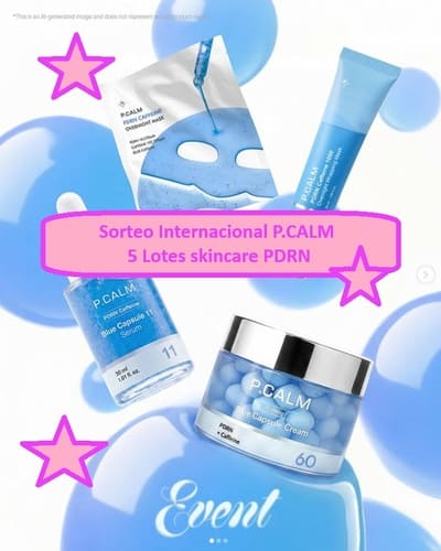 Sorteo Internacional P.CALM de 5 Lotes skincare PDRN