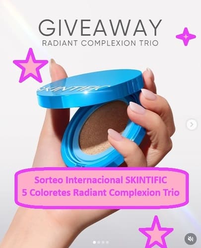 Sorteo Internacional SKINTIFIC de 5 Coloretes Radiant Complexion Trio