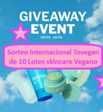 Sorteo Internacional Tovegan de 10 Lotes skincare Vegano