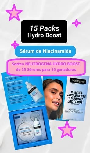 Sorteo NEUTROGENA HYDRO BOOST de 15 Sérums para 15 ganadoras