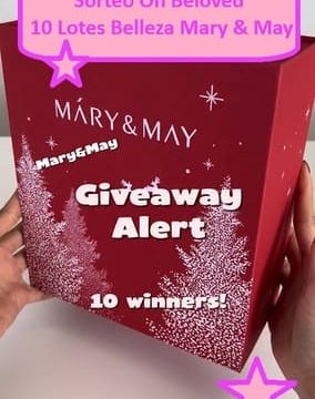 Sorteo Oh Beloved de 10 Lotes Belleza Mary & May